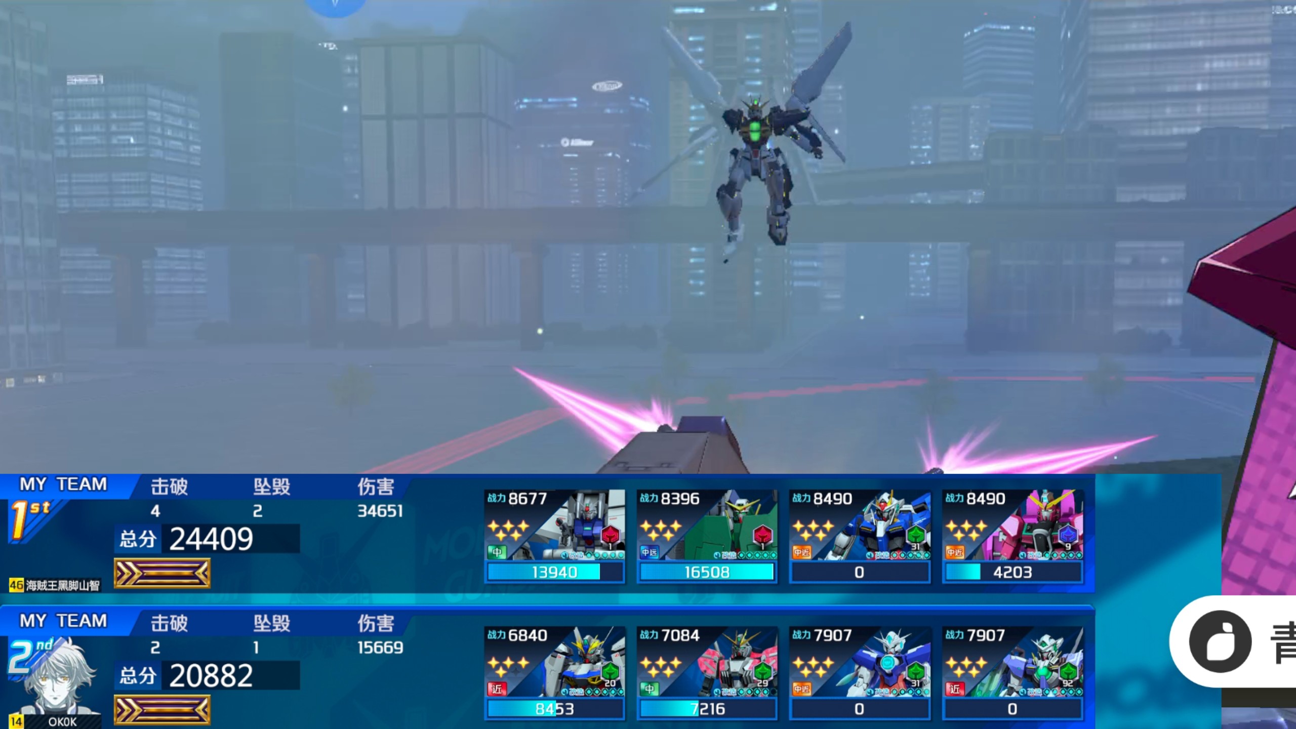 竞技场上对决，双方实力均在